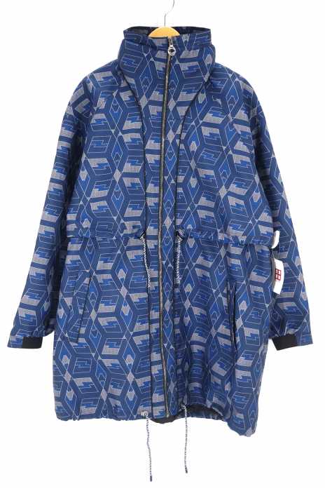 CARVEN (カルヴェン) LABEL6 コレクションルック総柄モッズコート メンズ アウター
