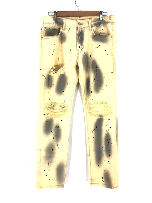USED古着（ユーズドフルギ） スプラッシュ加工デニムパンツ メンズ パンツ