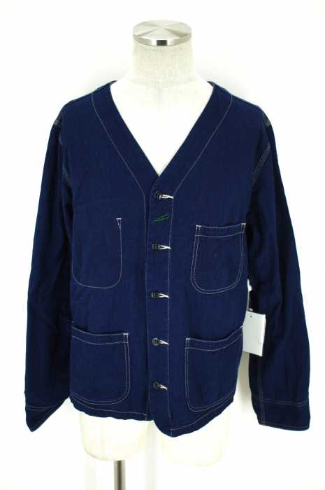 BURGUS PLUS （バーガス プラス） Chambray Shirt Cardigan シャツカーディガン メンズ トップス