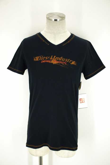 DIESEL （ディーゼル） プリントVネックTシャツ メンズ トップス