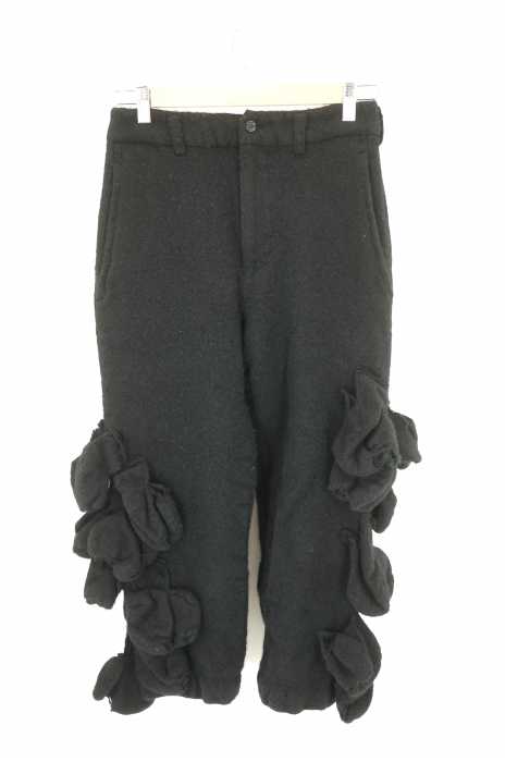 COMME des GARCONS （コムデギャルソン） ウール縮絨裾フリルパンツ レディース パンツ