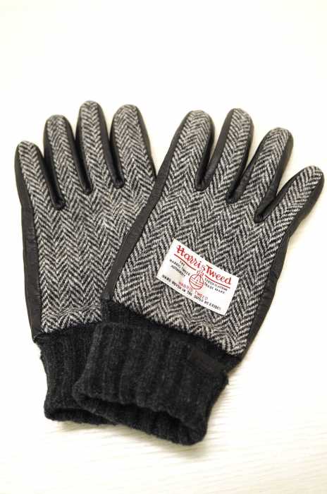 Harris Tweed（ハリスツイード） ツイード切替手袋 メンズ ファッション雑貨