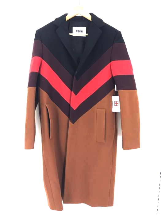 MSGM（エムエスジーエム） ラインパターン コート メンズ アウター