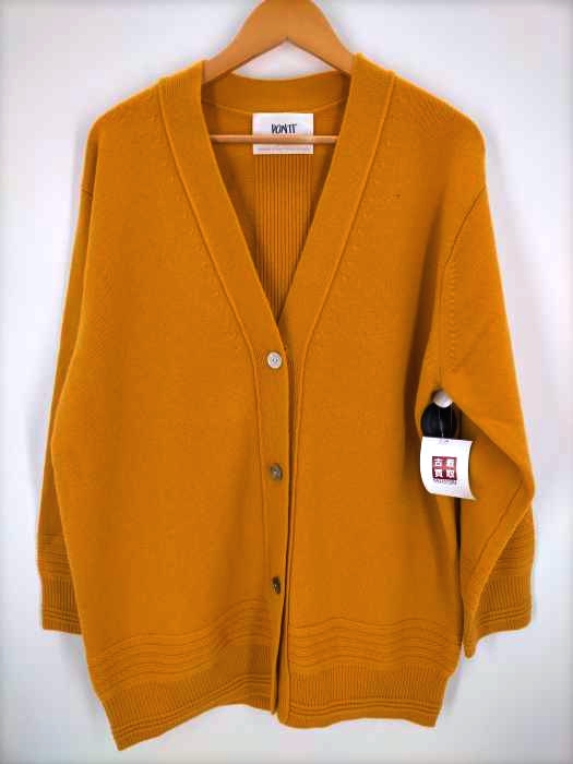 PONTI（ポンティ） 21AW ボタン付き カシミヤ混 陶器ボタン カーディガン レディース トップス