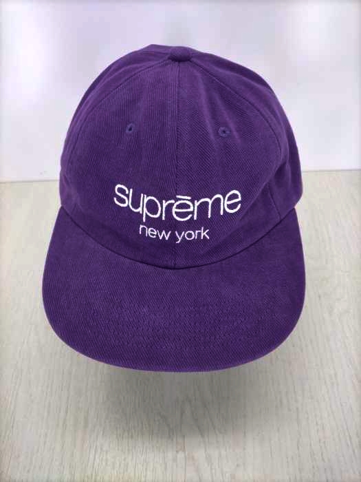 Supreme（シュプリーム） 18SS Classic Logo 6 panel cap purple メンズ 帽子