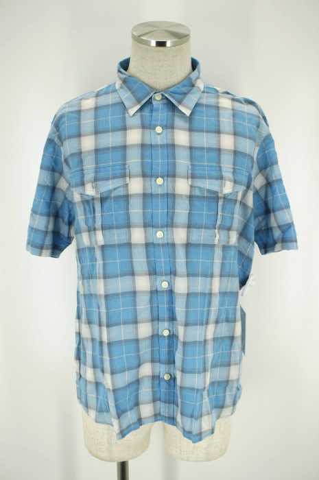 BURBERRY BLACK LABEL (バーバリーブラックレーベル) 半袖チェックシャツ メンズ トップス