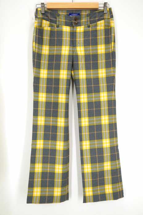 BURBERRY BLUE LABEL (バーバリーブルーレーベル) チェックフレアパンツ レディース パンツ