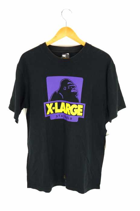 X-LARGE × 24 KARATS(エクストララージ トゥウェンティーフォーカラッツ) STAY GOLD ロゴプリントTシャツ メンズ トップス