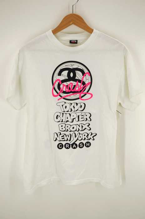 STUSSY×CRASH（ステューシー クラッシュ） リミテッドリリースモデル  プリントTシャツ メンズ トップス