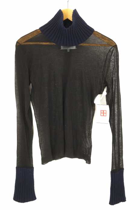 Maison Margiela （メゾンマルジェラ） 1 BLACK/NAVY WOOL JERSEY レディース トップス