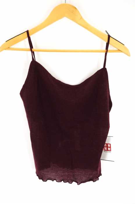 Misuke（ミシュケ） WOOL GAUZE CAMISOLE WITH WALNUT レディース トップス