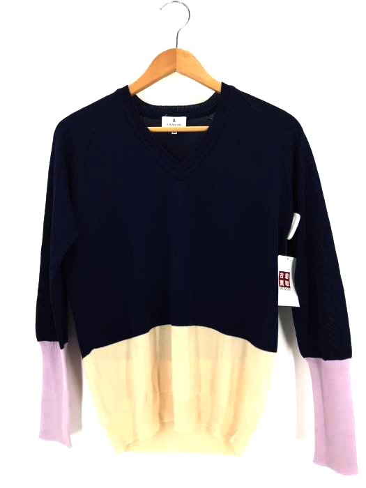 LANVIN en Bleu（ランバンオンブルー） Vネックニット レディース トップス