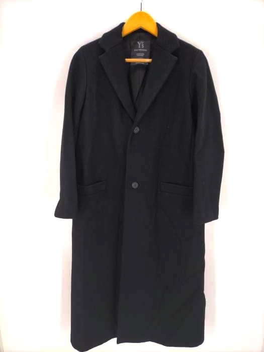 Y’s（ワイズ） 00AW 2Bウール シングル ロングチェスターコート レディース アウター