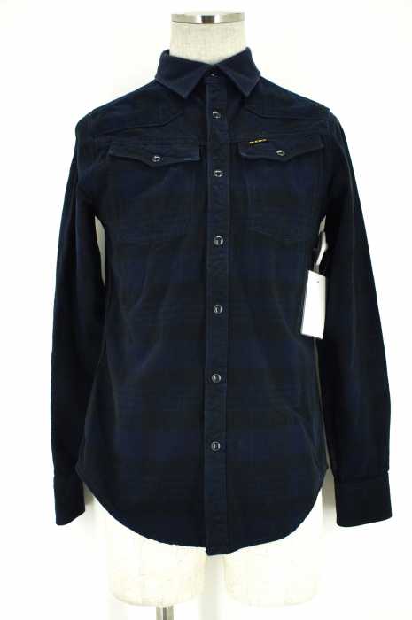 G-STAR RAW (ジースターロー) カラー切替チェックシャツ メンズ トップス
