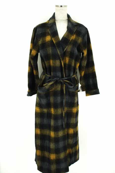JOURNAL STANDARD （ジャーナルスタンダード） 14AW テーラーカラーチェック柄ロングガウン レディース アウター