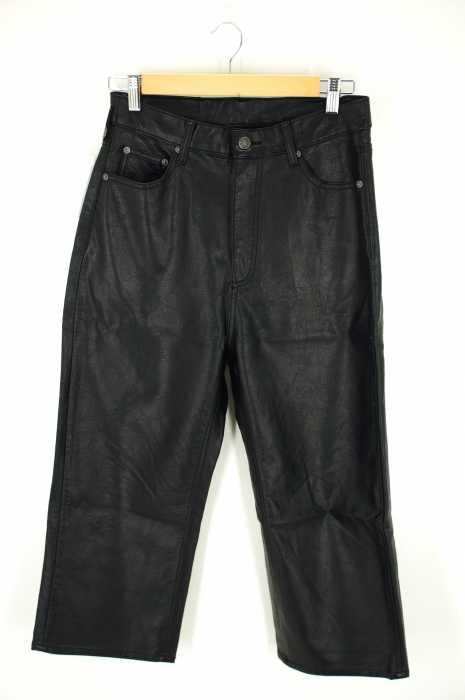 CHEAP MONDAY (チープマンデー) ワイドパンツクロップドフェイクレザーパンツ メンズ パンツ
