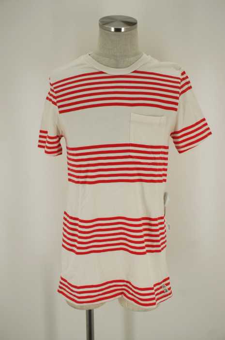 M.Nii (エムニーイ) ボーダーポケットTシャツ メンズ トップス