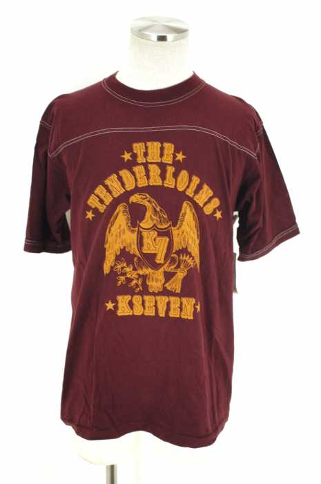 TENDERLOIN （テンダーロイン） フロッキープリントTシャツ　カットソー メンズ トップス