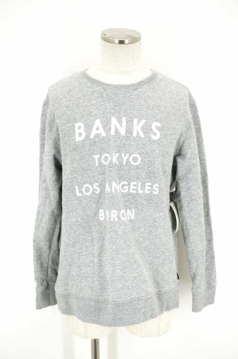 BANKS (バンクス) 英字ロゴ プリント スウェット メンズ トップス