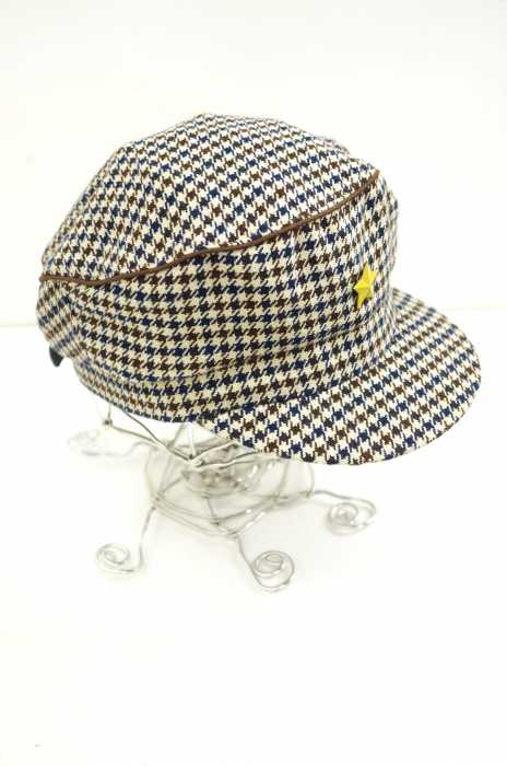 UNDERCOVER × KIJIMA TAKAYUKI (アンダーカバー × キジマタカユキ) Mao Cap BEIGE CHECK　Check Engineers Cap　千鳥格子エンジニアキャップ レディース 帽子