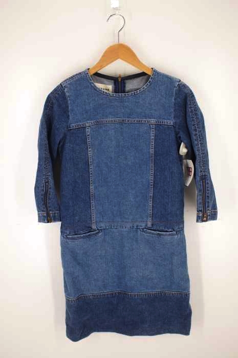 THE Shinzone（ザシンゾーン） PATCHED DENIM DRESS レディース ワンピース