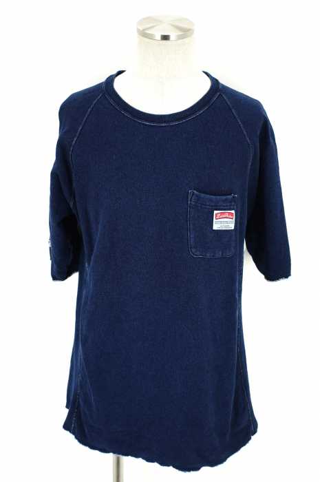 nano universe×Champion （ナノユニバース×チャンピオン） インディゴポケットスウェットプルオーバー メンズ トップス