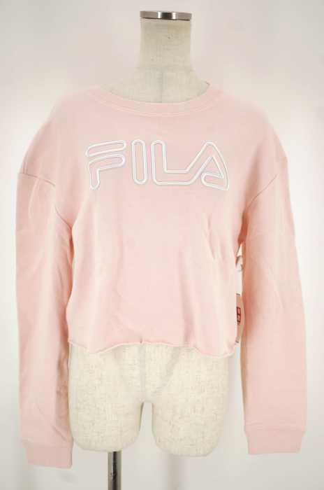 FILA × factorie(フィラ) 裾カットオフスウェットトレーナー レディース トップス