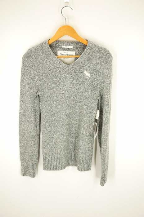 Abercrombie & Fitch (アバクロンビーアンドフィッチ) コットン×リネンVネックニットセーター メンズ トップス