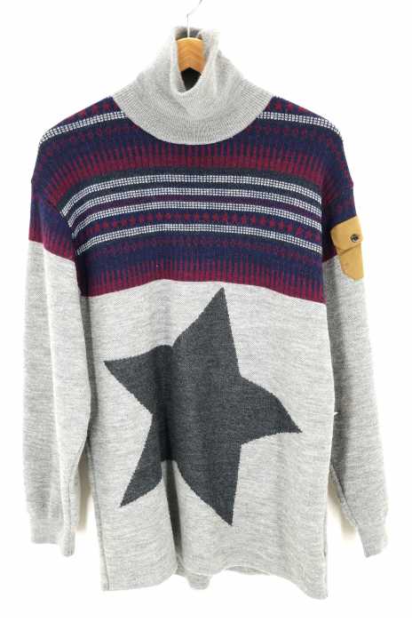 FACTOTUM （ファクトタム） 15AW アイヌジャガードタートルネックニット メンズ トップス