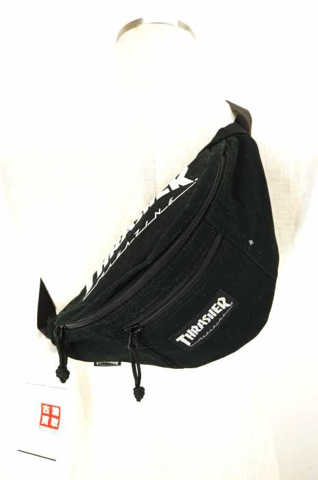 THRASHER(スラッシャー) ロゴプリントウエストポーチ メンズ バッグ
