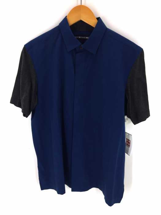 ISSEY MIYAKE MEN（イッセイミヤケメン） 袖切替比翼半袖シャツ メンズ トップス