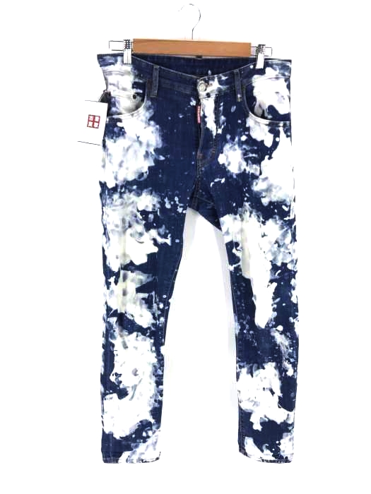 DSQUARED2（ディースクエアード） ブリーチ加工　ストレッチデニムパンツ メンズ パンツ