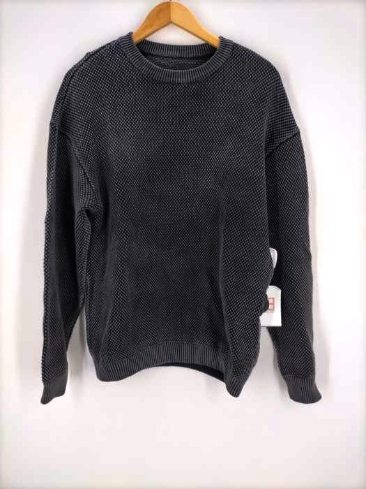 crepuscule（クレプスキュール） stone wash moss stitch L/S SWEAT メンズ トップス