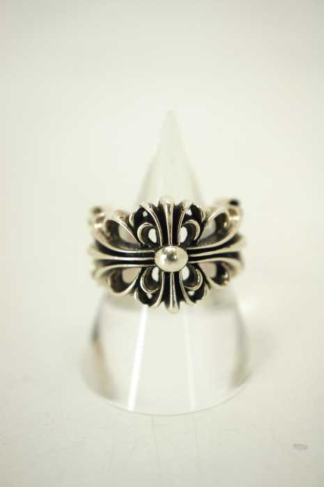 CHROME HEARTS （クロムハーツ） DBL FLRL ダブルフローラルクロスリング メンズ アクセサリー