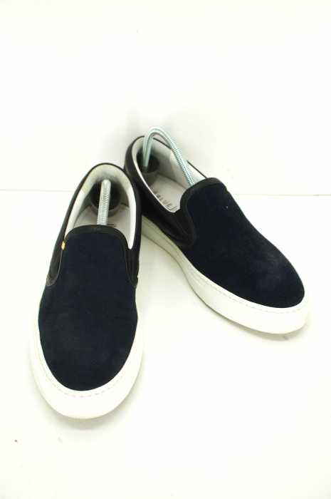 BLUE WORK（ブルーワーク） レザー切替 スリッポン メンズ シューズ