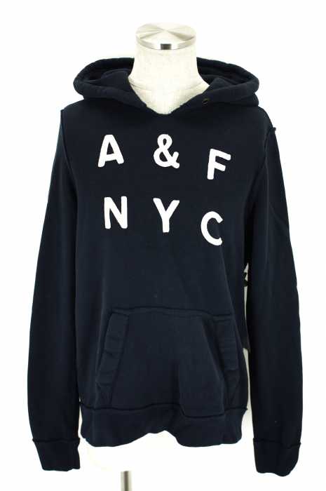 Abercrombie & Fitch （アバクロンビーアンドフィッチ） ロゴ刺繍パーカー メンズ トップス