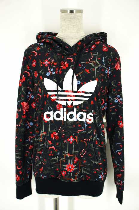 adidas originals （アディダスオリジナルス） トレフォイル・ロゴ・フーディー　プルオーバーパーカー レディース トップス