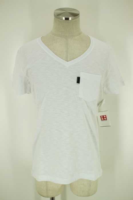 AKM （エーケイエム） 「スラブポケTEE V」胸ポケットVネックTシャツ	 メンズ トップス