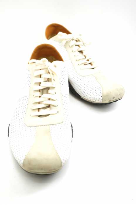 COLE HAAN （コールハーン） パンチングレザーローカットスニーカー メンズ シューズ