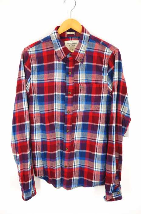 Abercrombie & Fitch（アバクロンビーアンドフィッチ） ボタンダウン長袖チェックシャツ メンズ トップス