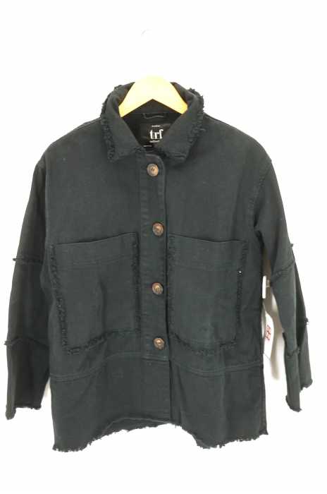 ZARA TRF (ザラティーアールエフ) カットオフ加工デニムジャケット レディース アウター