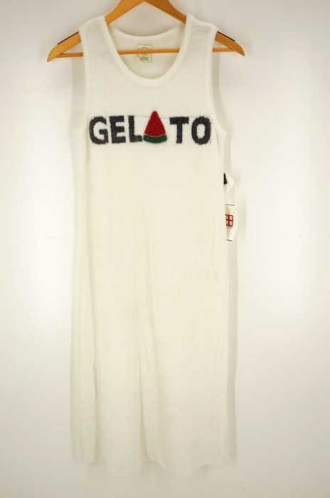 Gelato Pique ジェラートピケ もこもこ スイカアップリケノースリーブワンピース レディース ワンピース ブランド古着買取販売バズストア