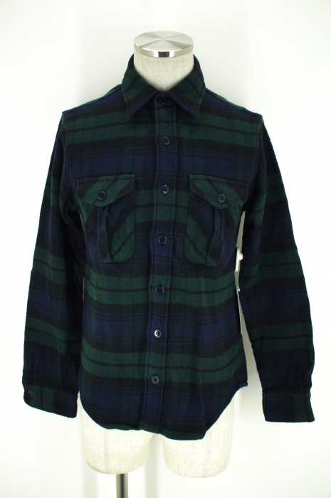BEAMS （ビームス） チェック柄ヘビーコットンシャツ メンズ トップス