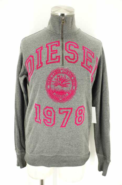 DIESEL (ディーゼル) ハーフジッププルオーバースウェット メンズ トップス