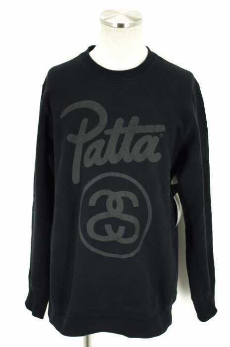 STUSSY × PATTA (ステューシー×パタ) 15AW SSリンクロゴプリントクルーネックスウェット メンズ トップス
