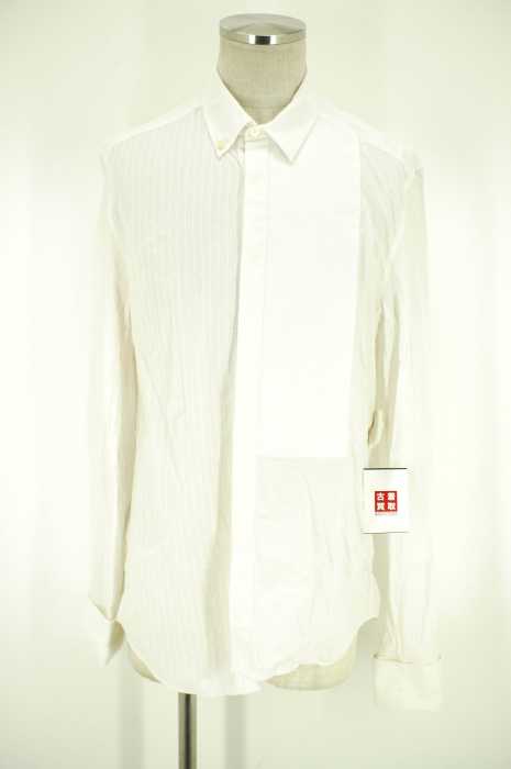 H&M × Martin Margiela (エイチ アンド エム × マルタンマルジェラ) 比翼ボタン切替シャツ メンズ トップス
