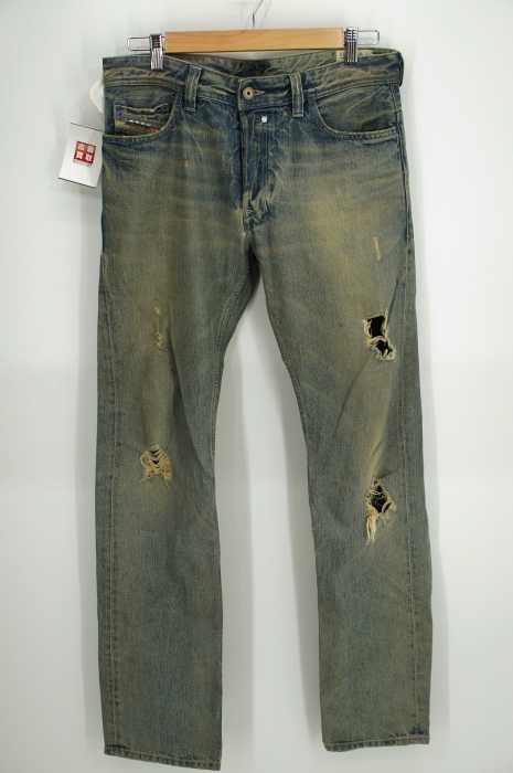 DIESEL (ディーゼル) SAFADO クラッシュ加工デニムパンツ メンズ パンツ