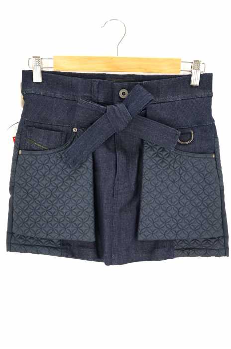 DIESEL BLACK GOLD (ディーゼルブラックゴールド) キルティング切替デニムショートスカート レディース スカート
