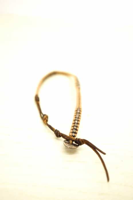 CHAN LUU(チャンルー) レザー編み込みブレスレット メンズ アクセサリー