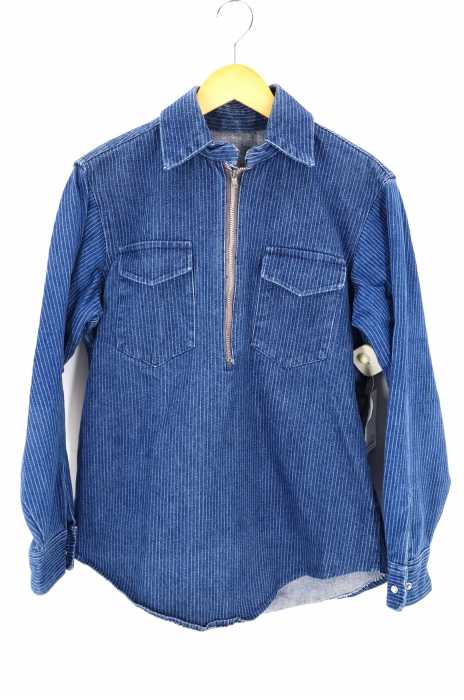 USED古着（ユーズドフルギ） TALON ZIP タロンジップ ハーフジップデニムシャツ 50s～70s メンズ トップス
